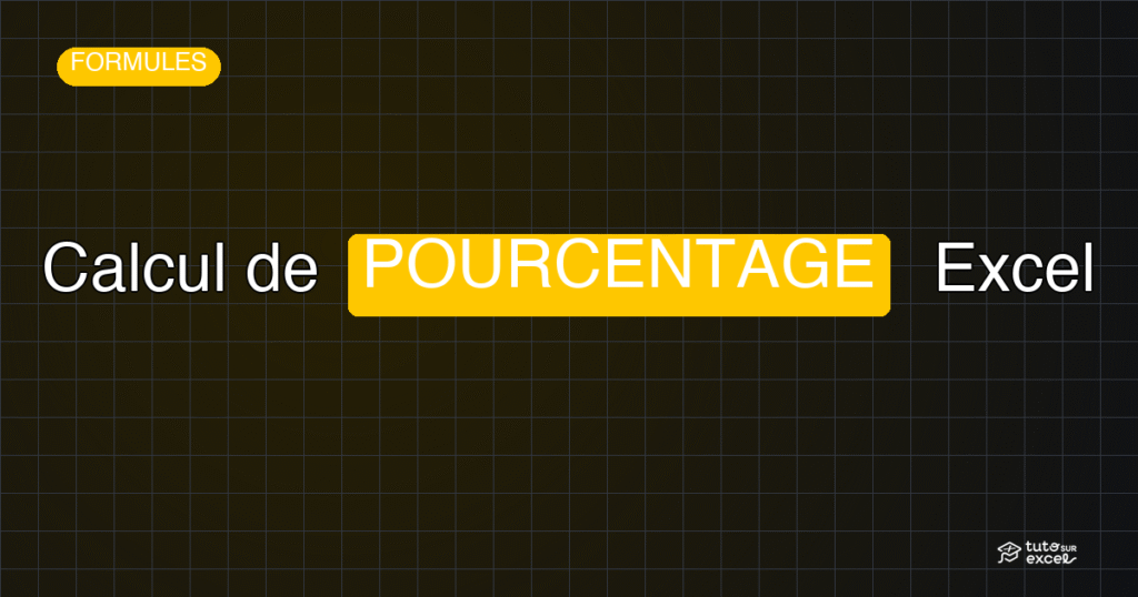 Bannière Calcul de POURCENTAGE Excel