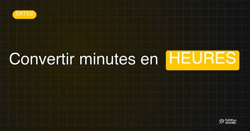 Bannière Convertir minutes en HEURES
