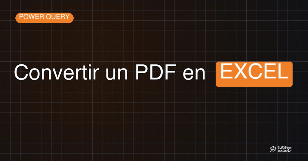 Bannière Convertir un PDF en EXCEL