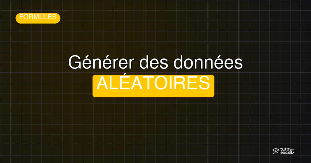 Bannière Générer des données ALÉATOIRES