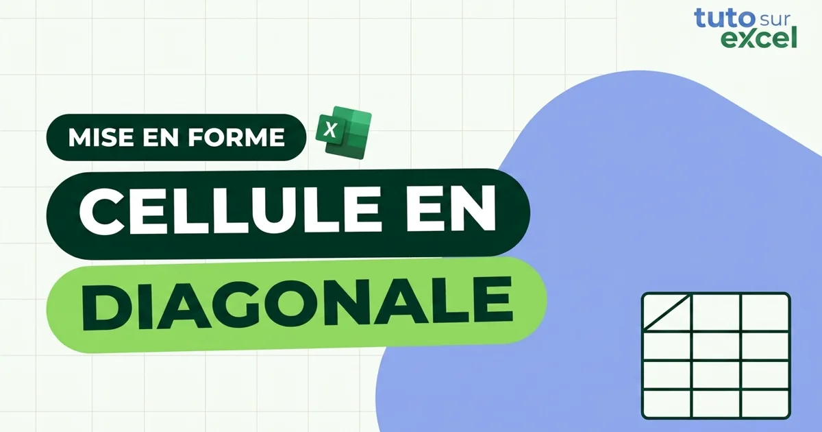 Créer une cellule en diagonale pour un tableau à double entrée