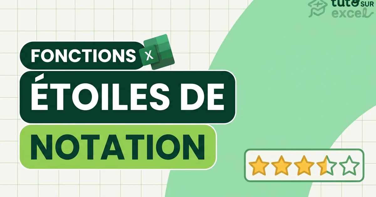 Des étoiles de notation dans Excel : la formule que mon chef a prise pour de l'IA